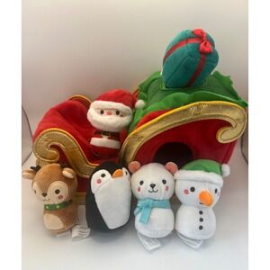 Hallmark Santa's Sleigh Christmas Playset with 6 Plush Pals Toy 2024